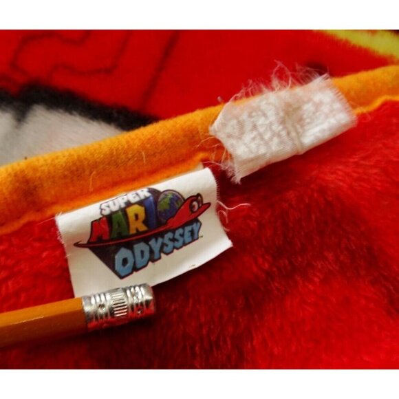 Super Mario Odyssey Nintendo Blanket Throw Soft Plush Kids - Picture 3 of 5